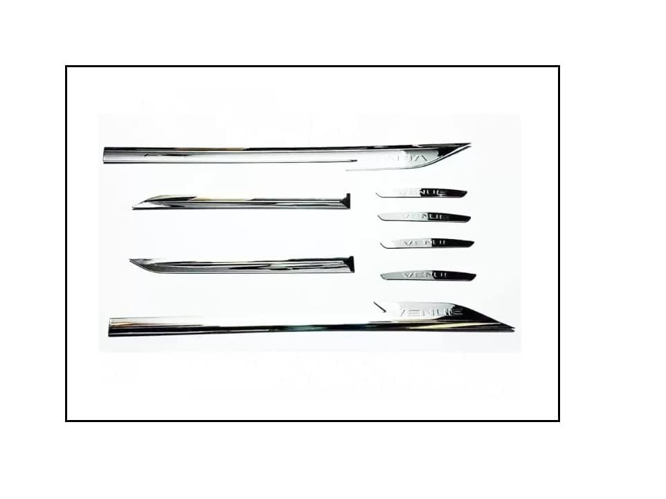 OnWheel FurnishMyAuto OnWheel Exterior Car Chrome Door Bidding for Hyundai Venue 2019 Model