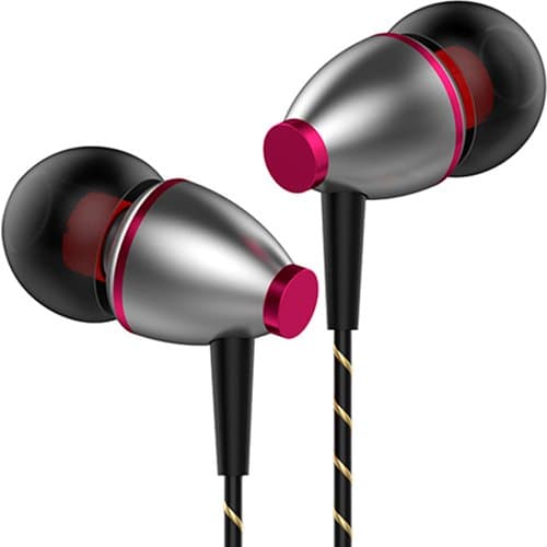 Earbuds with Microphone, Bass in-Ear Headphones and Volume Control,Built-in Mic Earphones for iPhone Android Smartphone Tablet Laptop 3.5mm Audio Plug Devices (Black)