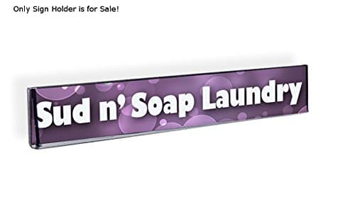 Acrylic Clear Wall Mount Sign Holder 11.5W x 2.5H Inches w/Adhesive-Count of 10