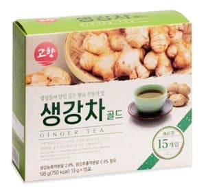 GOHYANG KOREAN Ginger Tea_13g x 15 Tea Bags_Product of Korea (생강차)
