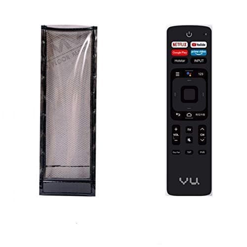 PRUSHTI COVER AND BAGS, Protective Cover for VU LED with Netflix, Google Play, Prime Video and YouTube Function TV Remote Control, PU Leather Cover Holder.
