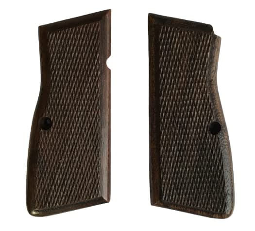 WWII German Wood Checkered Grips for Browning Hi-Power High Power