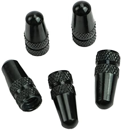 UK CELTD 2 PCS BIKE ALUMINIUM PRESTA VALVE CAP LIGHT DUST COVER BICYCLE MTB FIXIE ROAD RACE BLACK