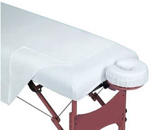 1 New White Massage Table Draw Sheet 54"x90" T130 Muslin Poly-Cotton