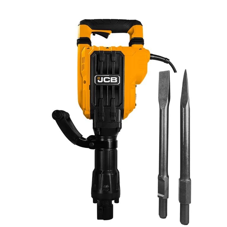 JCB PROFESSIONAL 16 KG,1700W Heavy Duty Demolition Hammer with 2 Chisels, Carrying Case, Carbon Brush | 1900bpm & 60J Impact | Heavy Duty Concrete, Road Breaker Machine | 6 Months Warranty
