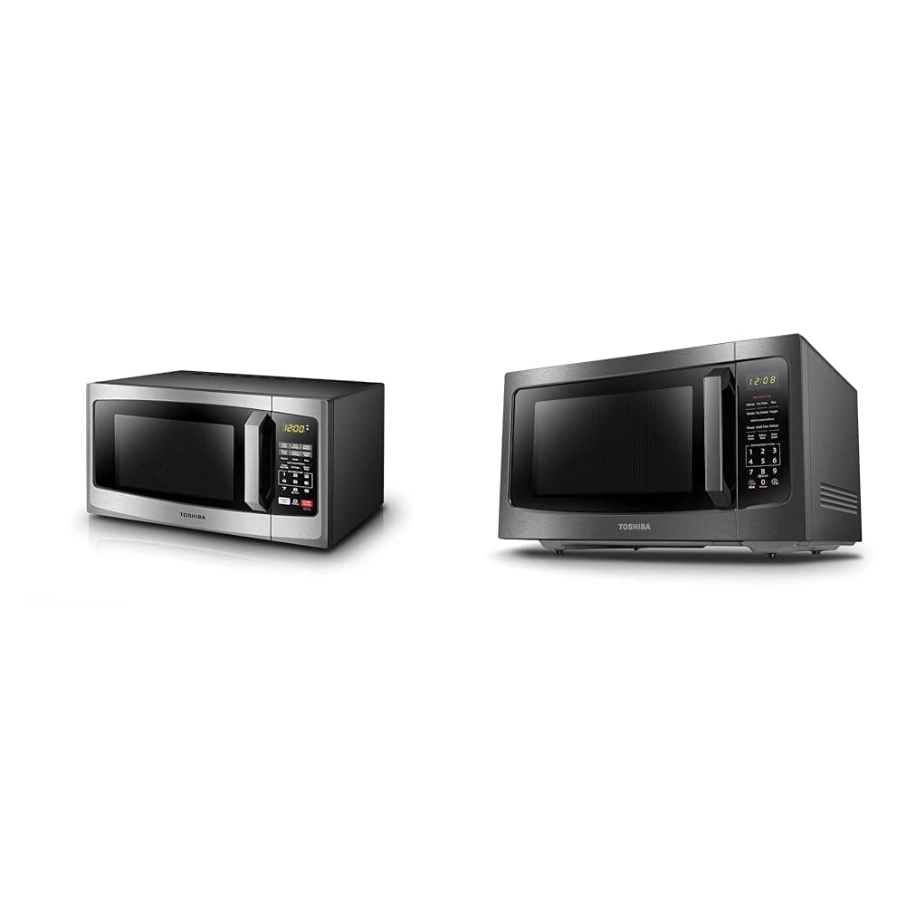 EM925A5A-SS Countertop Microwave Oven, 0.9 Cu Ft With 10.6 Inch Removable Turntable, 900W & ML-EM45P(BS) Countertop Microwave Oven with Smart Sensor and Position Memory Turntable