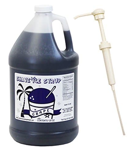 Shave Ice Syrups Gallon W/Pump (Grape)