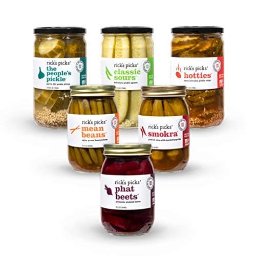 Rick's Pick Variety Collections in Glass Jar (Seller Pack Pickles(6 Jars tasting kit))