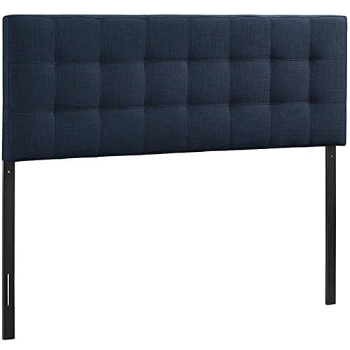 Full Size Upholstered Tufted Headboard (Navy)