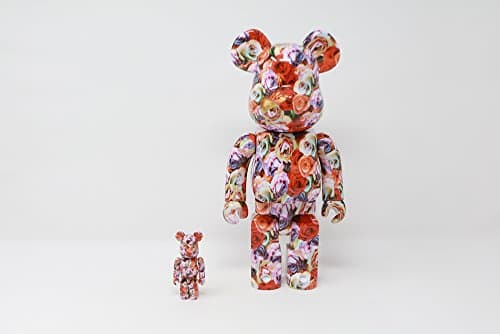 Medicom Toy | Bearbrick | Set of 2 Collectible Figurines | 400% and 100% Versions | 11.02in and 2.76in (Mika Ninagawa)