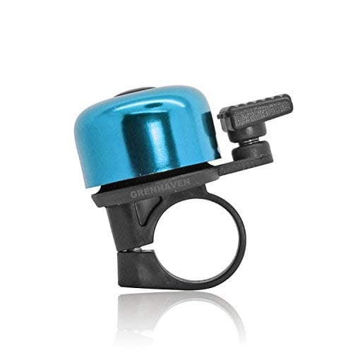 Bicycle Bell, Small Aluminium Road and Mountain Bike Bell, Loud Sound, Bike Horn For Scooter, MTB, BMX for Handlebars with Diameter 0.78-0.94 Inches for Kids, Adults, Blue