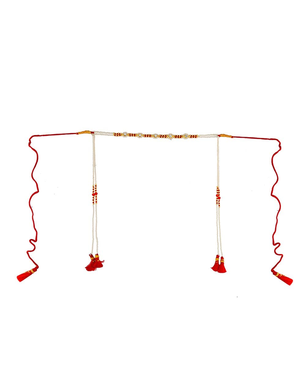 Anuradha Art JewelleryAnuradha Art Designer Classy Wonderful Traditional Mundavalya | Mundavli Bashing For Wedding | Marathi Wedding Mundavli (Design No : 11)