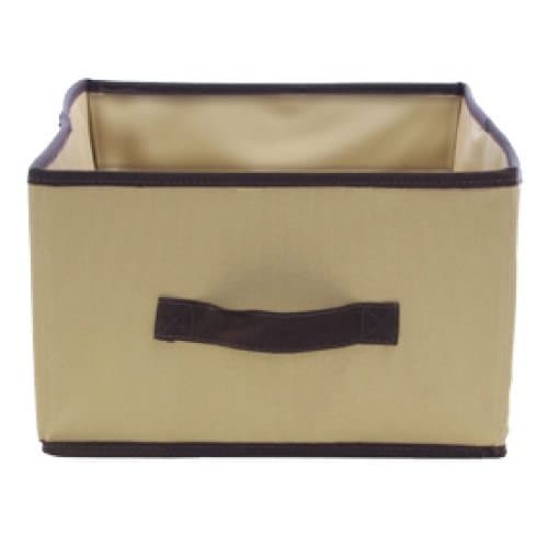 BLIV01161BRKRSD Open Shelf Storage Box, Camel