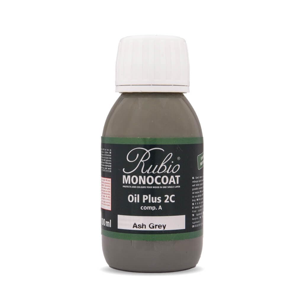 Rubio Monocoat Oil Plus 2C-A 100ml Pots (Ash Grey)