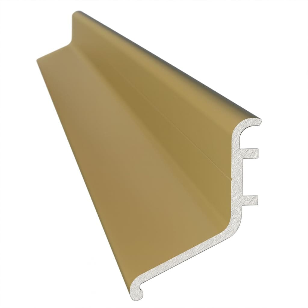 Rain Deflector 914mm – Polished Gold Door Rain Guard for Inward & Outward Opening External Doors – Weather Bar to Deflect Rainwater