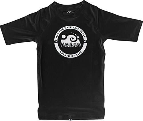 Mauli Ola Foundation Adult Long Sleeve Black Small Rash Guard