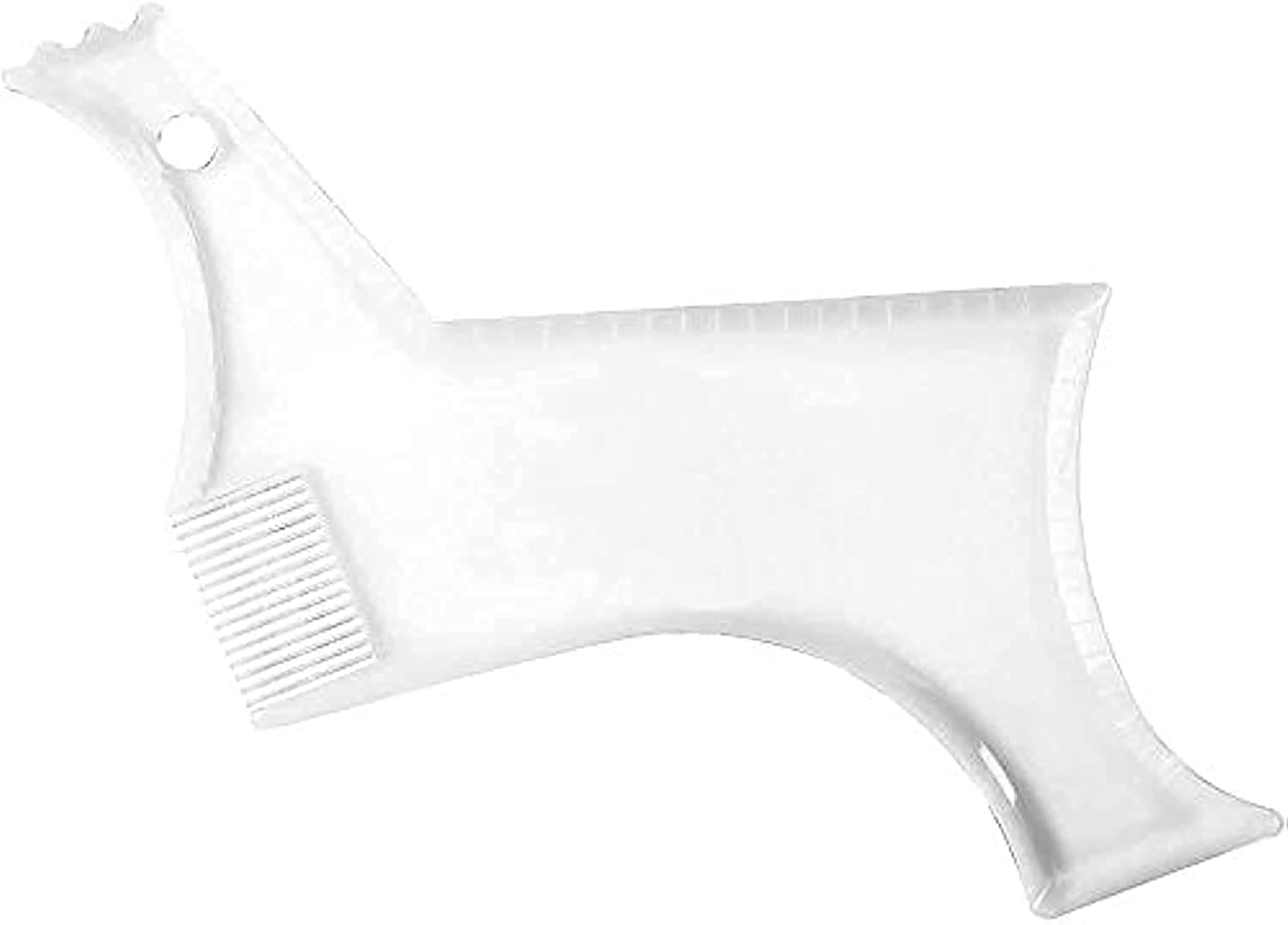 Beard Guide Shaper Comb Tool Shaping Stencil With 4 Lines Precise Grooming Control and Transparent Moustache Comb