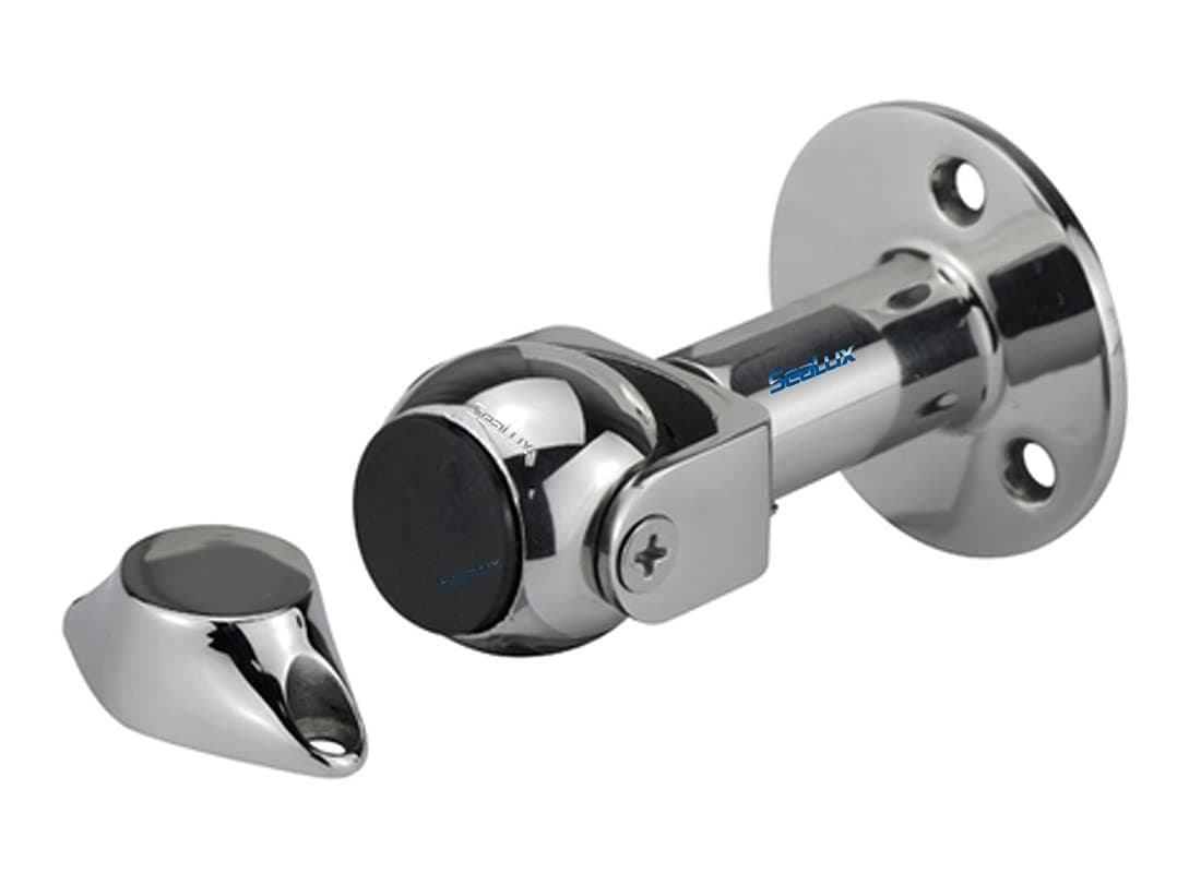 SeaLux Marine 316 Stainless Steel Pivoting Magnetic Door and Window Holder Set Adjustable 3.5" to 4.5" (Large)