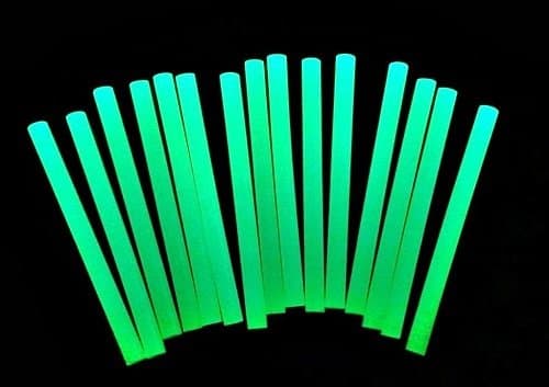 Glue Gun Sticks Adhesives Halloween GLOW in the Dark Mini 5/16 (.25") Hot Melt Glue Sticks 4" Length Art Glues Pastes Craft Supplies 1 Lot 48Pcs