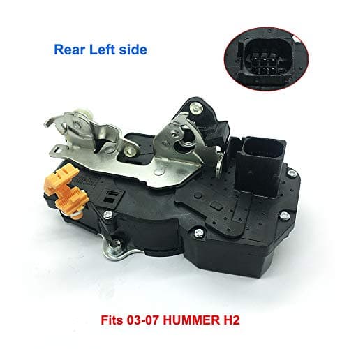 Unikpas Power Door Lock Actuator Assembly Motor Compatible for Hummer H2 2003-2007 Rear Left Driver Side Replace Door Latch 15816390
