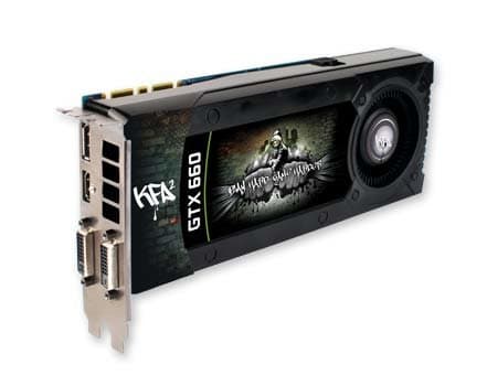 KFA2 GeForce GTX 660 2GB; GeForce GTX 660; NVIDIA; 1006 MHz; 2048 MB; GDDR5-SDRAM; 192 bit (66NPH7DN7DXZ)