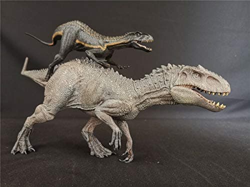 Nanmu 1/35 Bereserker Rex Velociraptor Tyrannosaurus T-Rex Statue Realistic Jurassic Dinosaur Action Figure PVC Animal Model Toys Collector Decor Gift for Adult