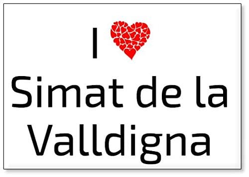 I Love Simat de la Valldigna, Fridge Magnet (Design 1)