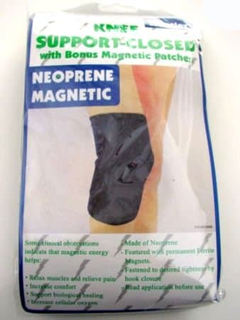 MAGNETIC BIO THERAPY ADJUSTABLE NEOPRENE CLOSED KNEE SUPPORT BLUE