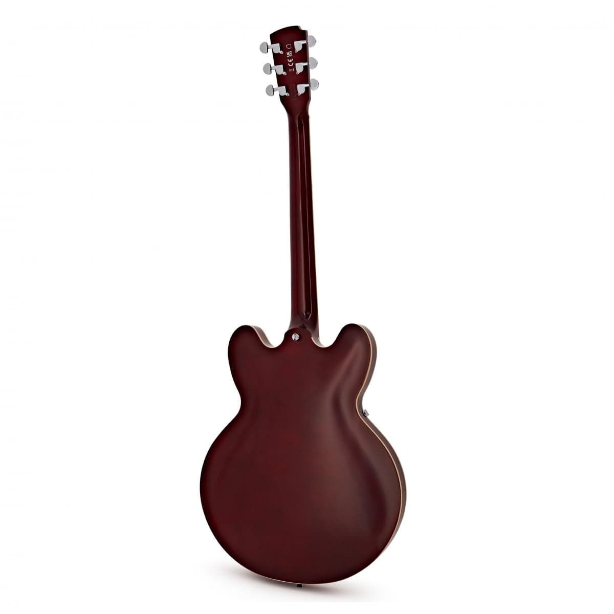 Hartwood Revival Left Handed Semi Acoustic Guitar, Cherry Red
