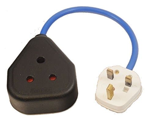 13A Plug to 15A Round Pin Socket PAT Testing Adaptor
