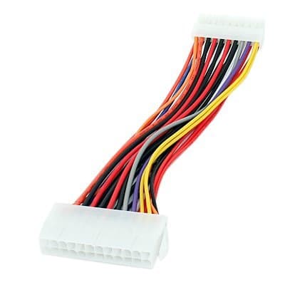 6" 20-Pin to 24-Pin ATX Power Supply Adapter Converter Cable
