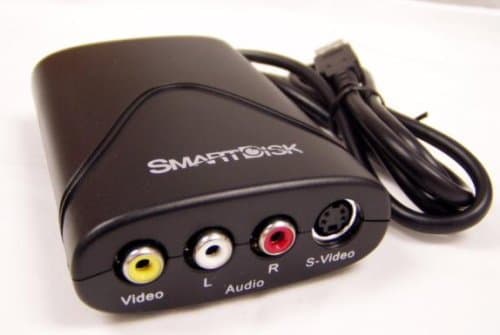 VideoSafe USB Audio/Video Adapter converts/Burns Your Video/Tape to CD/DVD for Win 2000/XP with ArcSoft Quick DVD, not for Mac or Vista