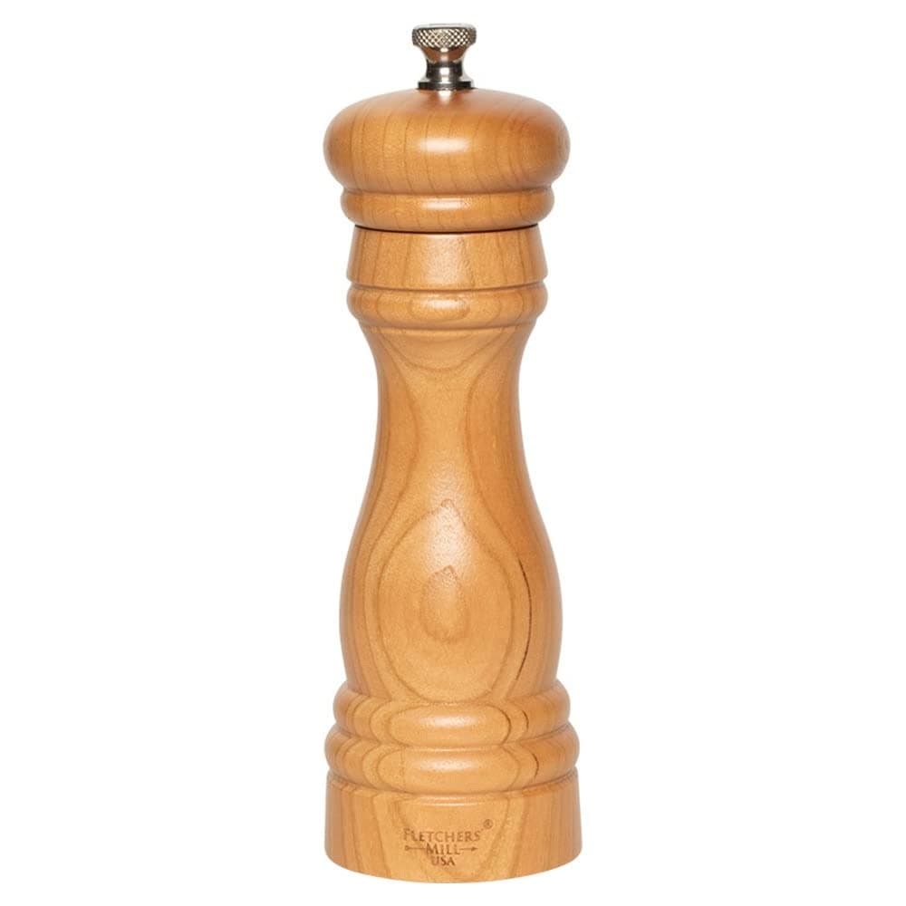 Fletchers' Mill Federal Pepper Mill, Cherry - 6 Inch, Adjustable Coarseness Fine to Coarse, MADE IN U.S.A.