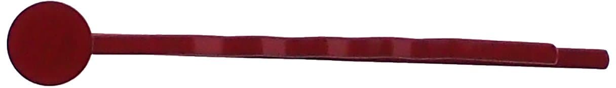 Trimweaver 50-Piece 50mm Red Metal Bobby Pin with Glue Pad, 2-Inch