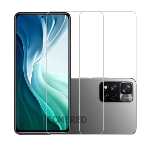 ECMERED® Bubble Proof Tempered Glass Screen Protector for Xiaomi 11i 5G full screen coverage (Except Edges) (Transparent) (Pack of 2)