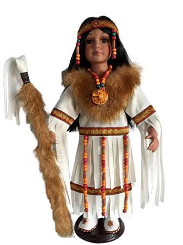 16" Collectible Native American Indian Porcelain Doll (Ruchi) D16696
