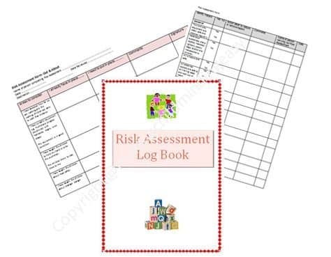 YOLLIT Early Years Childminder Risk Assessment Log Book Office Product