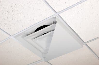 Corner Air Diverter (Triangle) for 2'x2' Ceiling Air Diffuser-Package of 2