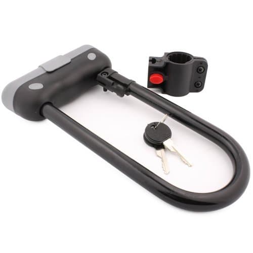 Tuff BroHeavy Duty 14mm U Bar Bike Lock Anti-theft Bicycle U Lock with Mount Bracket & 2 Keys