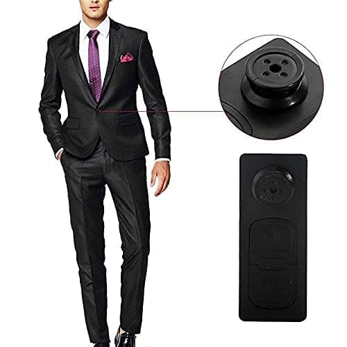 TECHNOVIEW Spy Mini Hidden Camera in Button Portable Video and Audio Recorder 720p HD Resolution Portable Spy Device HD Video Recording for Home/Car/Office/Meetings/Room Indoor
