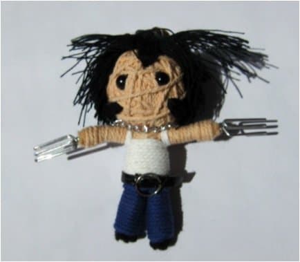 Wolverine Voodoo String Doll Keychain