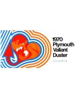 1970 PLYMOUTH DUSTER VALIANT Owners Manual User Guide