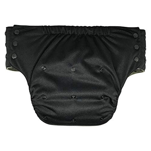 Adult Pull On Diaper with Tabs - Large Reusable Incontinence Briefs for Women or Men (Extended, Rainbow Paint)