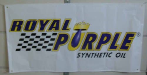 Royal Purple Oil Racing Banner 6 Foot By 3 Foot