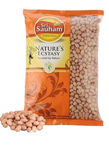 SRI SAUHAM Fresh Peanut/Ground Nut/Moongfali Dana 1KG