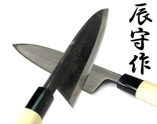 Tatsumori Kitchen Knife Black Tone Deba Knife 9.45inch (240mm) Japan Import