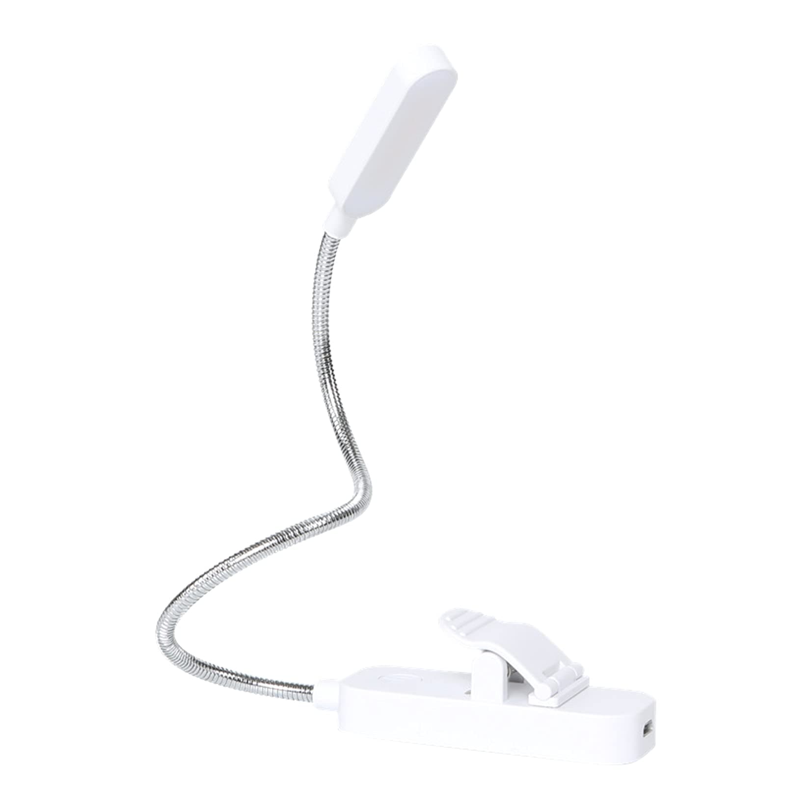 Led Flexible Clip on Book Light Eye-Caring Bookmark Reading Lamp USB Stepless Dimming Night Light