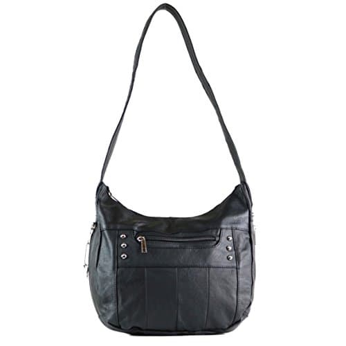 concealed Carry Purse - Pocket Hobo Gun Purse by Roma Leathers (Black)