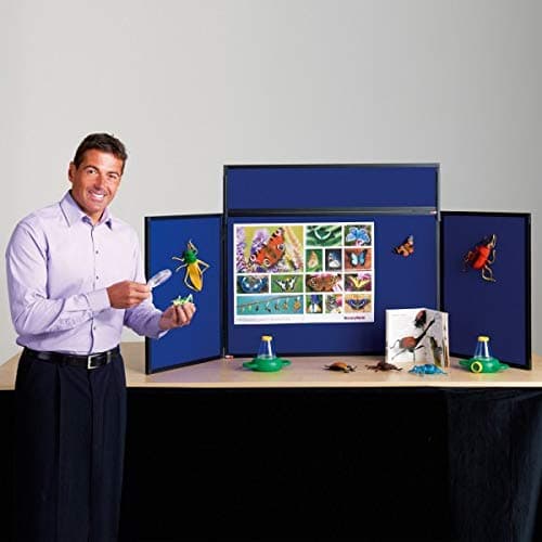 Tabletop Folding Exhibition Display Boards Small - 3 Panel + Header, incl. Carry Bag