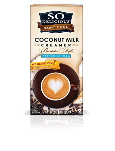 So Delicious Coconut Milk French Vanilla Creamer 32 Ounce, Dairy Soy Coconut Cashew and Almond Alternative French Vanilla Creamer, Shelf-Stable Aseptic Packaging
